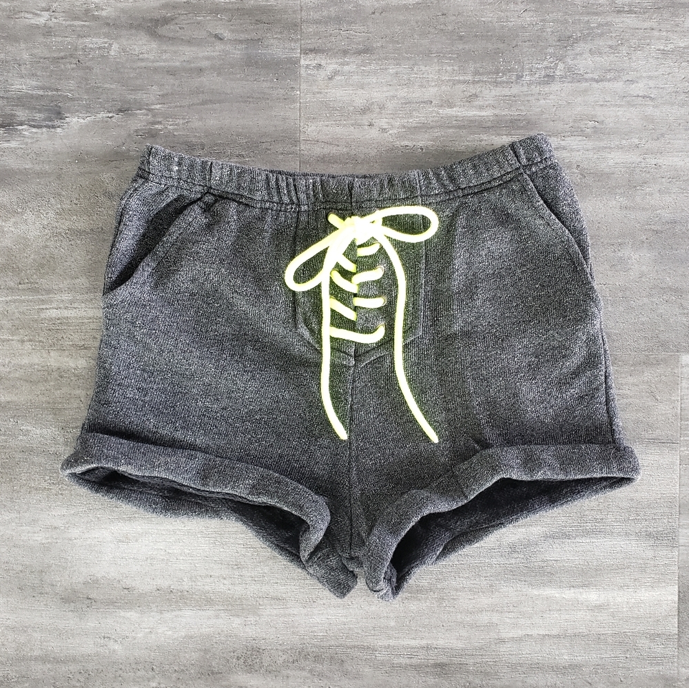 Grey Neon Detailed Rehab Sweat Short